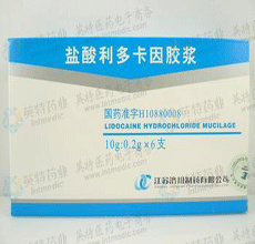 盐酸利多卡因胶浆药代动力学